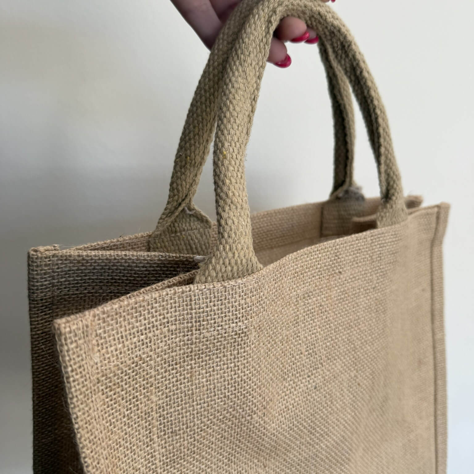 Borse juta naturale 30x30 per decorazione uncinetto – base sostenibile borse estive