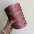 Fettuccetta 500g rosa per borse uncinetto primavera estate – filato piatto leggero