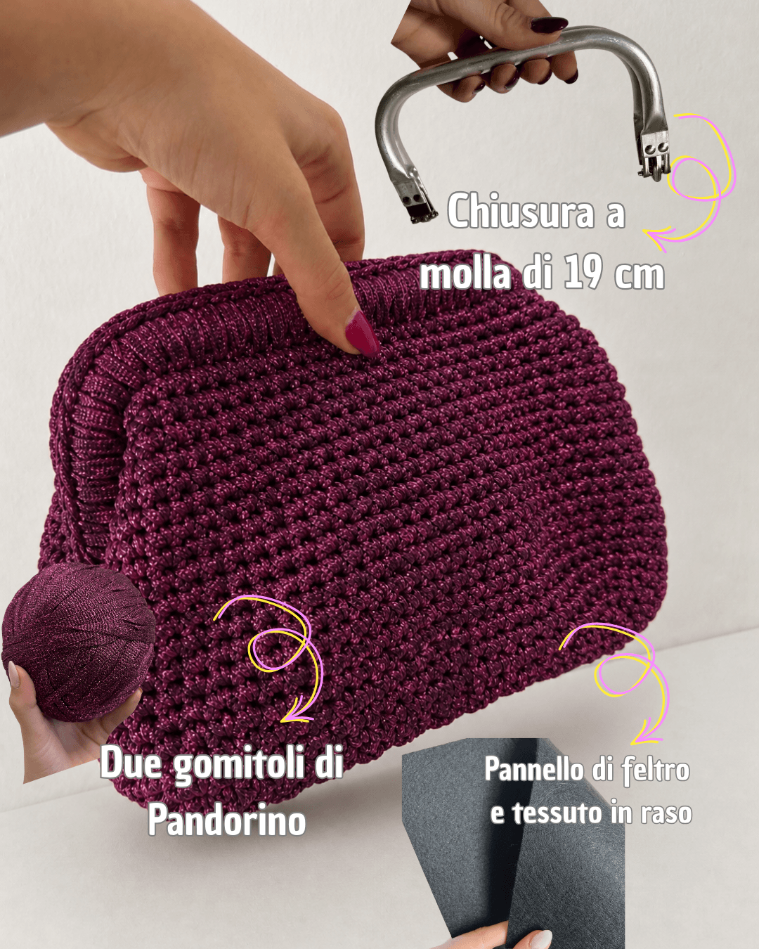Kit Borsa Loretta Lurex