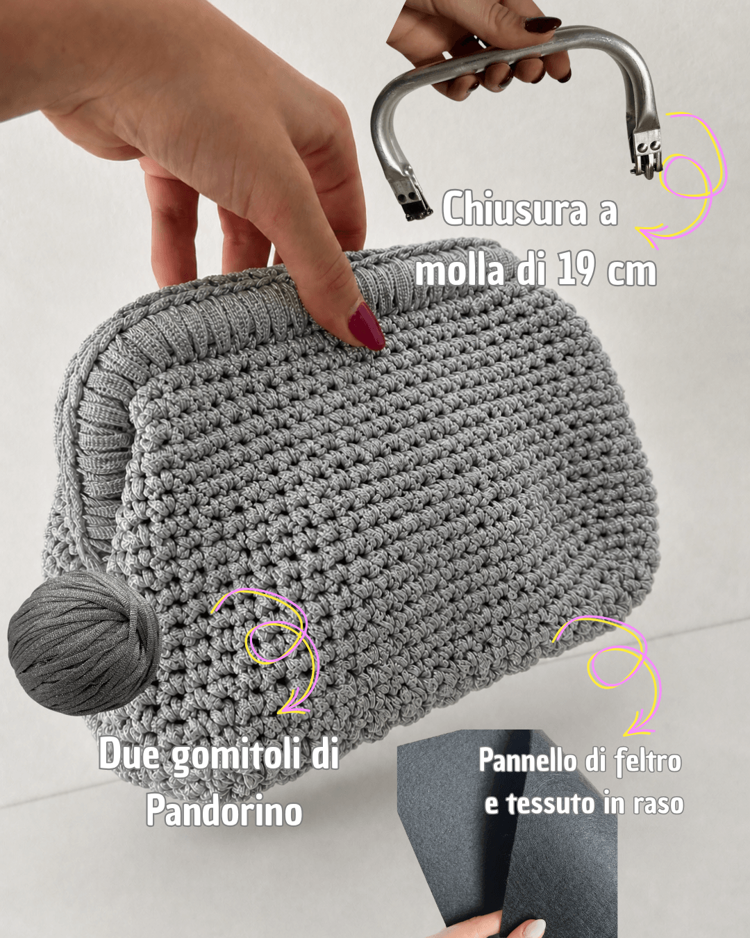 Kit Borsa Loretta Lurex