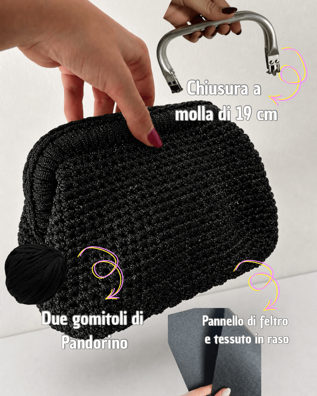 Kit Borsa Loretta Lurex