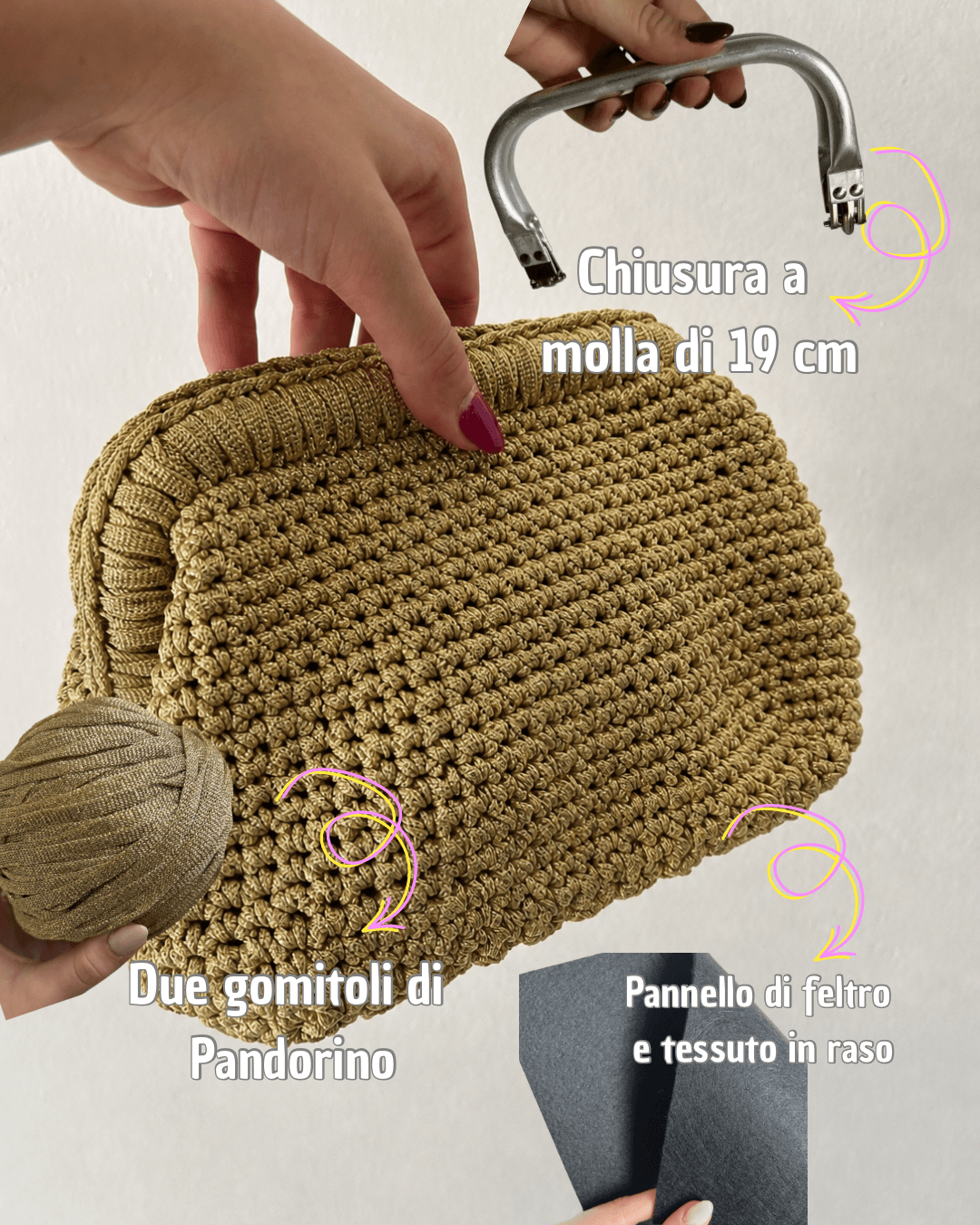 Kit Borsa Loretta Lurex