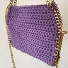 Kit con tutto l'occorrente per realizzare la borsa Stella all'uncinetto, con materiale made in Italy