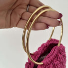 Kit completo per realizzare borsa a mano con punto nocciolina tondo con uncinetto