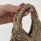 Kit completo con l'occorrente per realizzare la borsa Gemma con cordino lurex