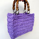 Kit per realizzare la borsa adele con rafia lucida e colorata