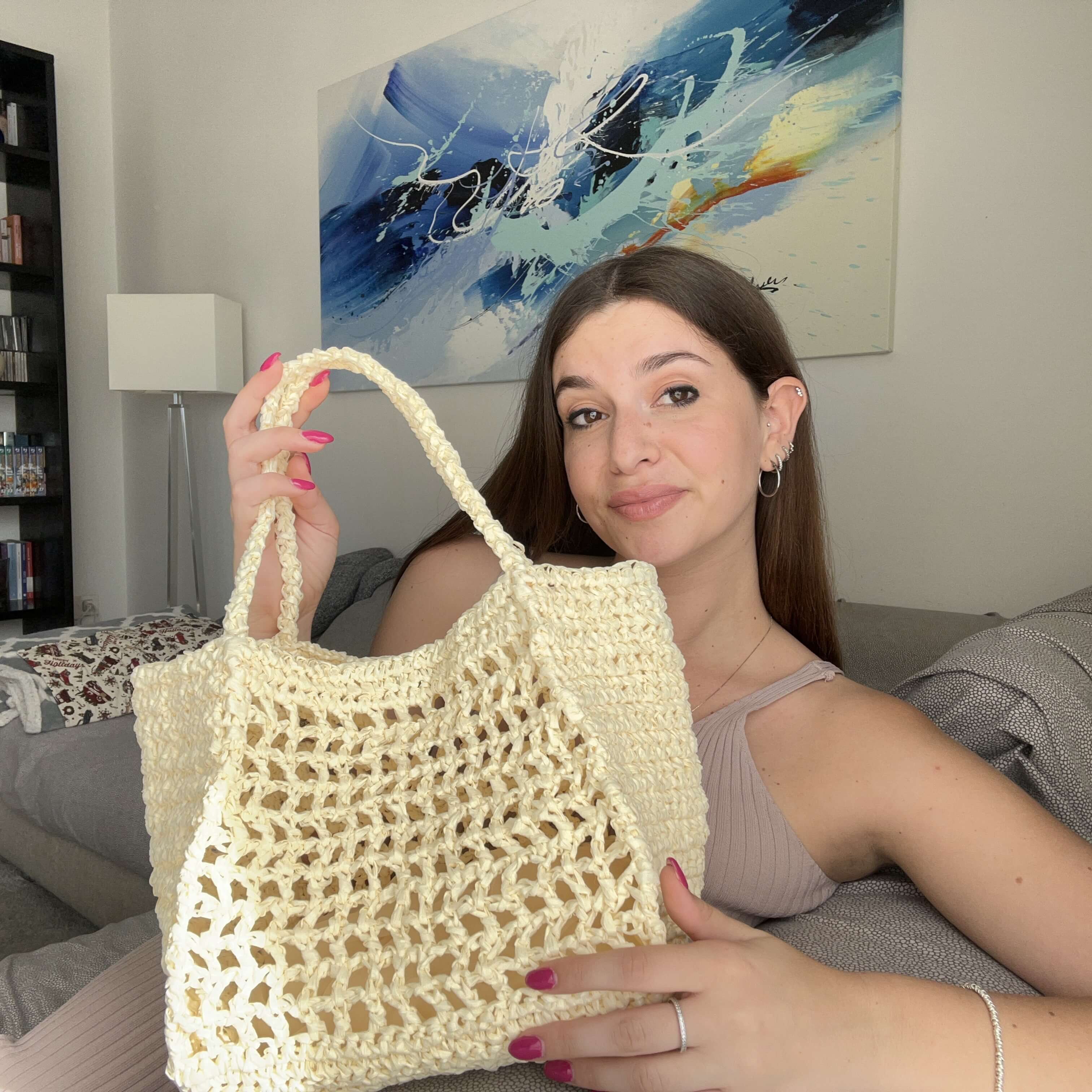 Schemi Borse Rafia Uncinetto TUTORIAL BORSA SAMANTA