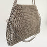 Kit borsa Stella Midi e Big Lurex all'uncinetto completo con cordino lurex e catena