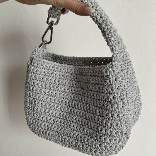 Kit completo di borsa all'uncinetto per realizzare una borsa a mano di medie dimensioni