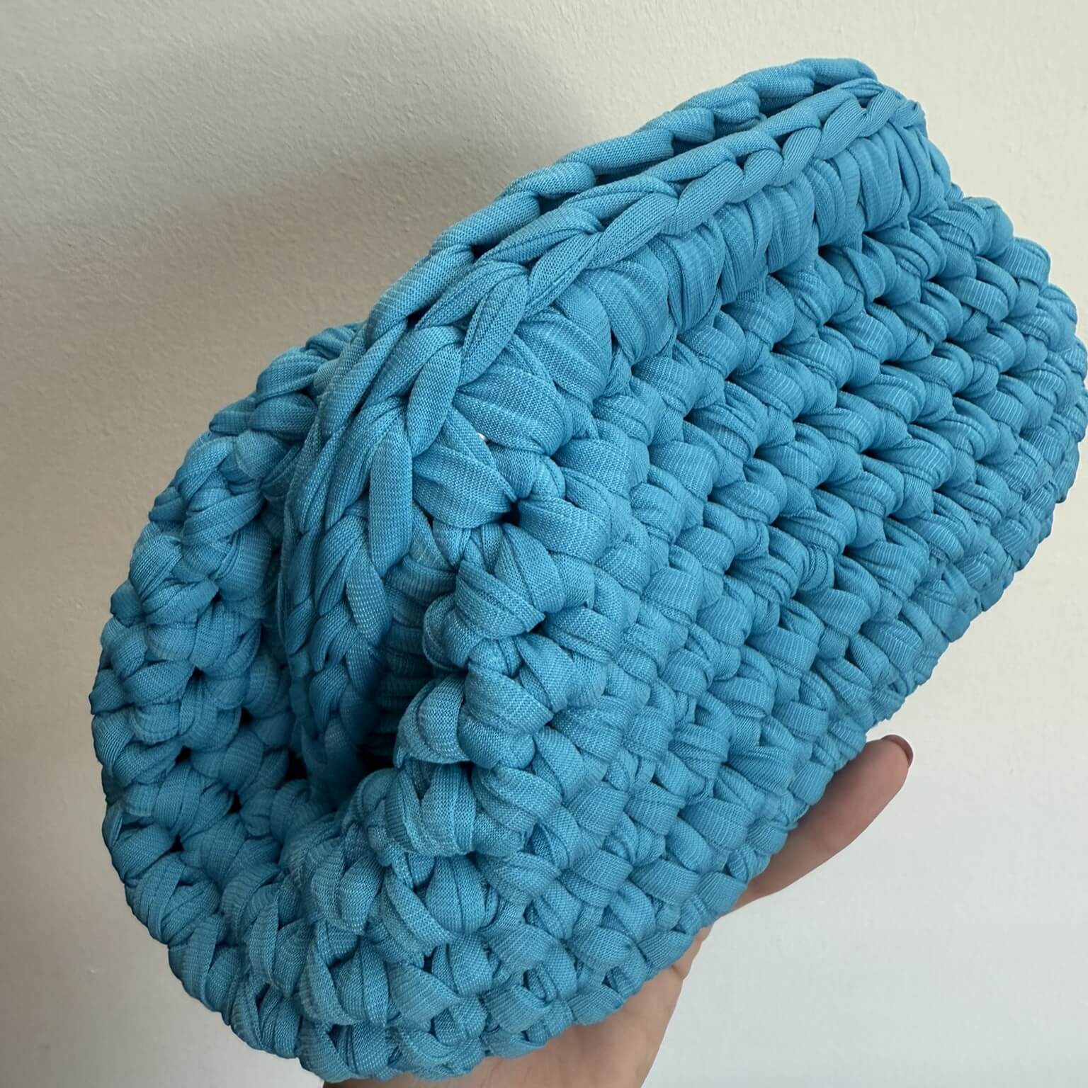 Kit borsa Ada Mini clutch bag all'uncinetto con cordino lurex e tutorial