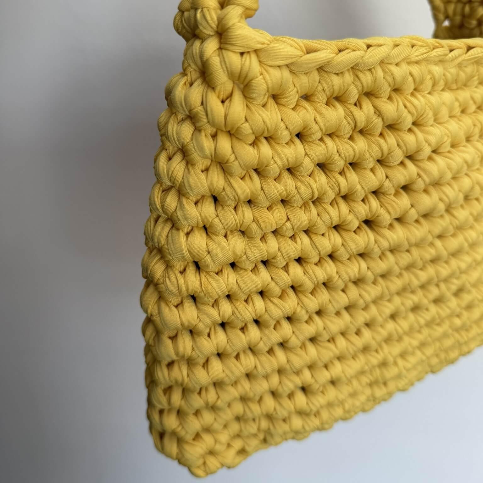 Kit borsa all'uncinetto per principianti con fettuccia lycra e accessori inclusi