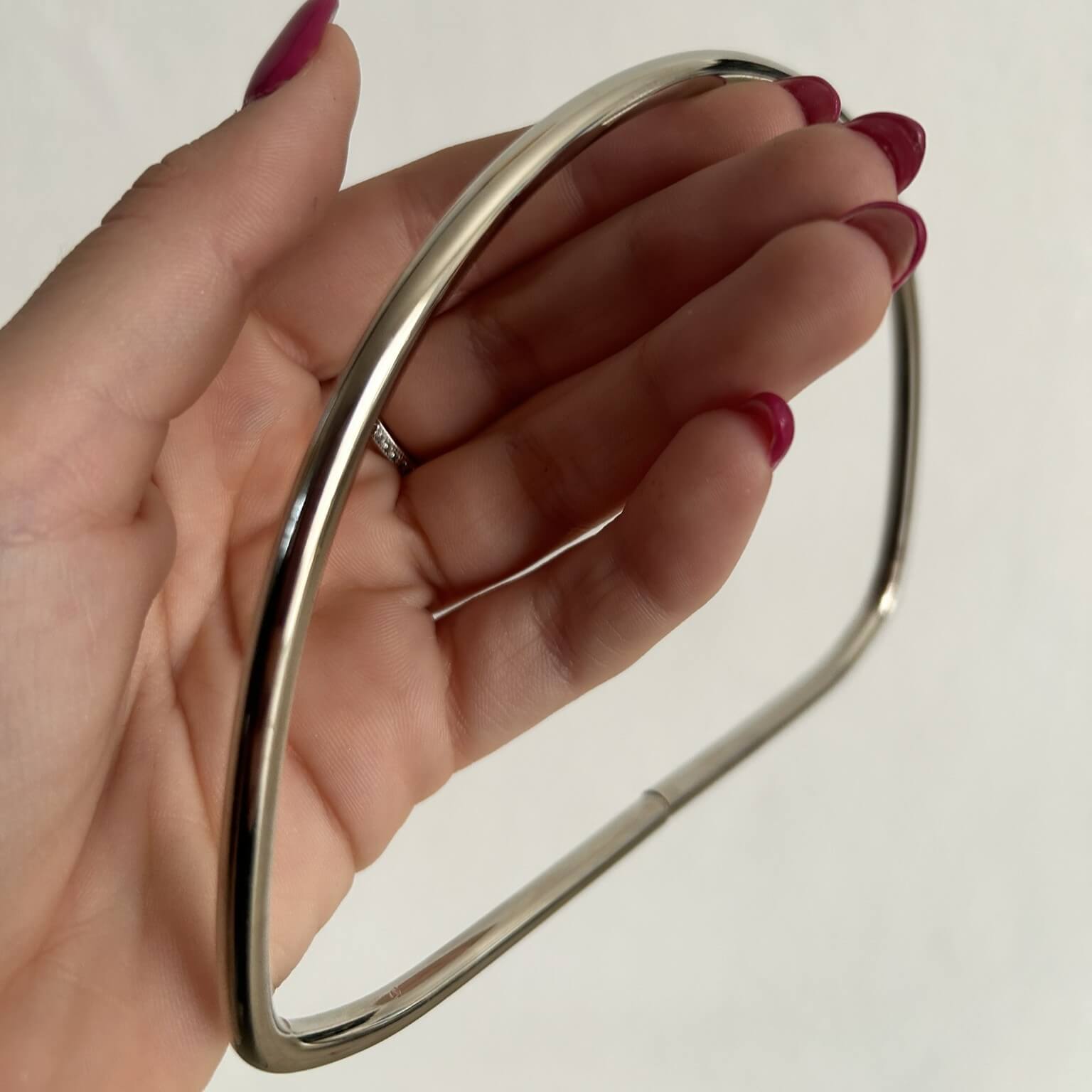 Manico in metallo ad anello per borse all'uncinetto  