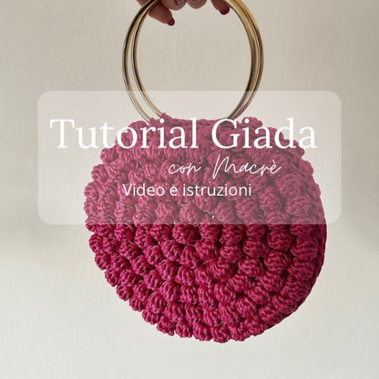 Video tutorial e istruzioni scritte per realizzare una borsa all'uncinetto