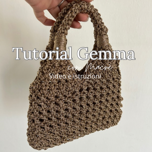 Video tutorial e istruzioni scritte per realizzare una borsa all'uncinetto